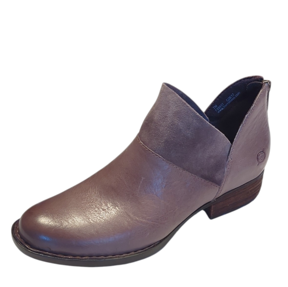 Born, Karava, Taupe Ombre Leather Ankle Booties. Sz 7